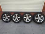 2x Michelin en 2x Uniroyal op ENZO velgen, Ophalen, 16 inch, 205 mm, Winterbanden