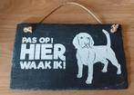 LEISTEEN BORDJE PAS OP ! HIER WAAK IK ! BEAGLE-HOND, Verzenden, Nieuw