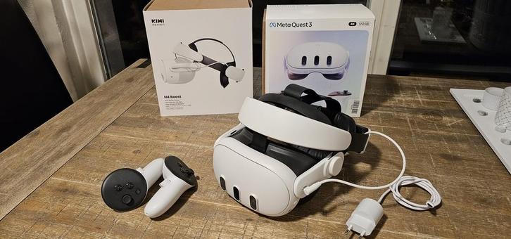 Meta Quest 3 512GB, Spelcomputers en Games, Virtual Reality, Zo goed als nieuw, Overige platformen, VR-bril, Ophalen of Verzenden