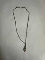 Vintage zilveren ketting met 935 zilver en unieke hanger!, Met hanger, Ophalen of Verzenden, Zo goed als nieuw, Zilver