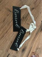 gereserveerd bordjes (2), Ophalen of Verzenden, Nieuw, Reclamebord