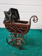 -	Poppenwagen Wicker antiek 1940, Verzamelen, Retro, Ophalen of Verzenden