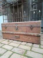 Oude stoere hutkoffer koffer antiek, Ophalen, Minder dan 50 cm, Minder dan 50 cm