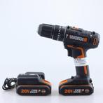 Worx WX370 Accuboorschroefmachine 2024 incl 2 Accu's + Lader, Doe-het-zelf en Verbouw, Gereedschap | Boormachines, Worx, Zo goed als nieuw