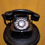 Vintage Zwarte Telefoon met Draaischijf, Antiek en Kunst, Ophalen of Verzenden