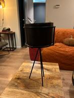 Plantenpot op Pootjes - Zwart/Brons, Tuin en Terras, Bloempotten, Rond, Binnen, Ophalen of Verzenden, Zo goed als nieuw