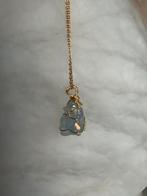 18K Goud Gevulde Ketting met Steen, Sieraden, Tassen en Uiterlijk, Kettingen, Ophalen of Verzenden, Nieuw, Goud, Met edelsteen