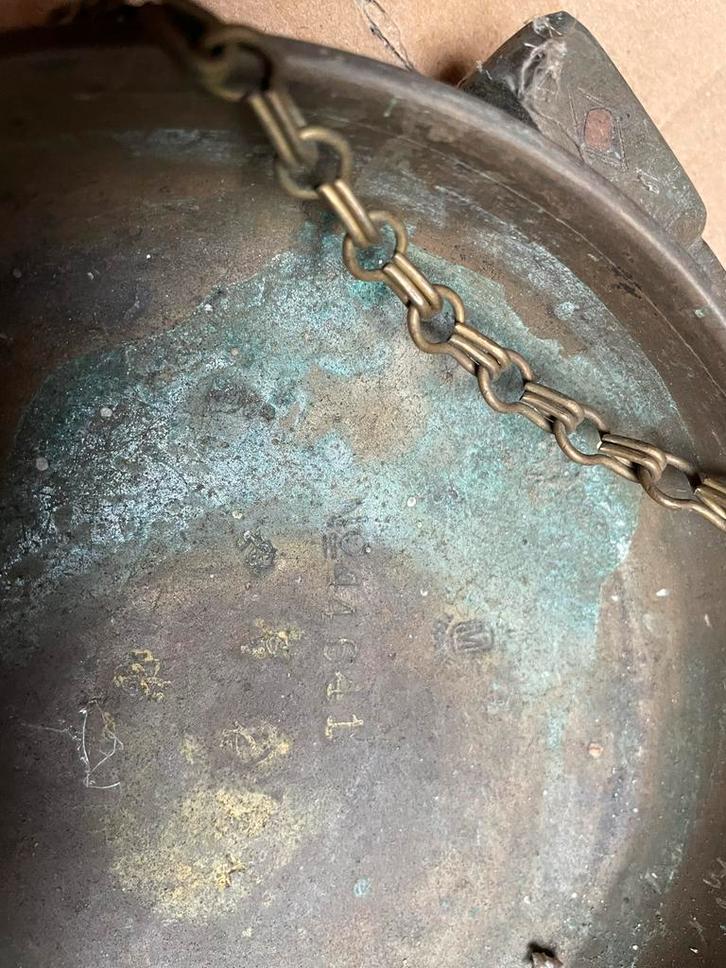 Antieke Weegschaal met Koperen Kettingen, Antiek en Kunst, Antiek | Overige Antiek, Ophalen of Verzenden