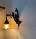 3 Brocante lampen te koop, Ophalen, Gebruikt, Glas, Brocante