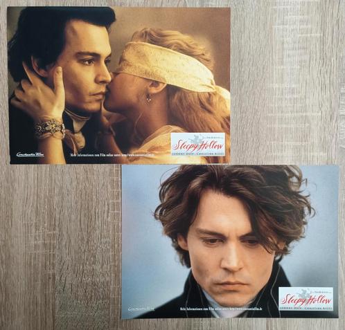 Sleepy Hollow originele Lobby Card set - zeldzaam!, Verzamelen, Film en Tv, Zo goed als nieuw, Film, Foto of Kaart, Ophalen of Verzenden