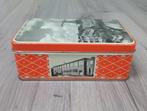 vintage oranje blik, Verzamelen, Blikken, Ophalen of Verzenden, Gebruikt, Overige, Overige merken