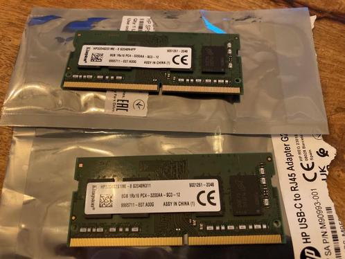 2 x 8GB Kingston DDR4 3200MHZ / So-dimm / 260PINS, Computers en Software, RAM geheugen, Gebruikt, Laptop, 8 GB, DDR4, Ophalen of Verzenden