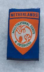 Mouwembleem MFO Sinaï, Verzamelen, Ophalen of Verzenden, Marechaussee, Nederland, Embleem of Badge