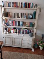 Vintage Eiken Houten Kaas Kast White Washed, Ophalen, Met plank(en), Gebruikt, Eikenhout