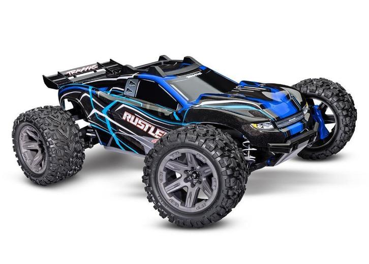 Rustler 4X4 Brushless 2s 1/10-scale 4WD Stadium Truck Blauw, Hobby en Vrije tijd, Modelbouw | Radiografisch | Auto's, Nieuw, Auto offroad