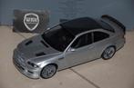 SALE !! BMW M3 E46 GTR strassenausfuhrung silver Kyosho WRH, Verzenden, Zo goed als nieuw, Auto, Kyosho