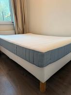 IKEA Espevär Boxspring 140x200 + Matras, Ophalen, Wit, Tweepersoons, 140 cm