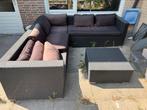 Loungeset met kussens, Ophalen, Gebruikt, Kunststof