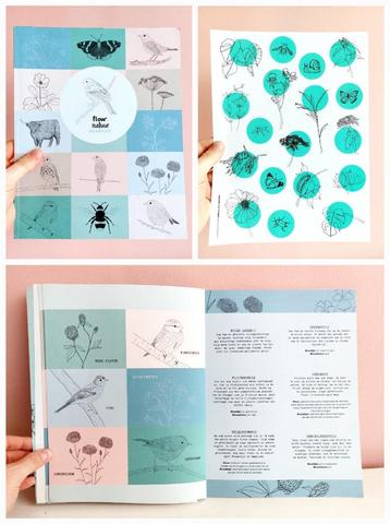 Flow setje Natuur kaartjes en Stickers - Bregje Raaijmakers beschikbaar voor biedingen