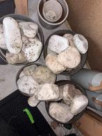 3,5 emmer met keien, Tuin en Terras, Grind, Keien en Split, Ophalen, Gebruikt, Wit, Kei