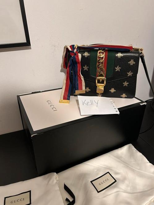 Gucci Sylvie Bee Star Shoulder Bag, Sieraden, Tassen en Uiterlijk, Tassen | Damestassen, Zo goed als nieuw, Ophalen of Verzenden