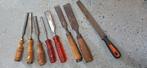 Houtbeitels,  beitelset, steekbeitel, Doe-het-zelf en Verbouw, Gereedschap | Handgereedschap, Ophalen, Gebruikt