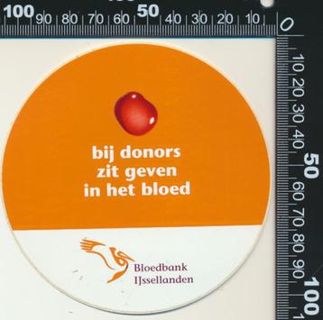 Sticker: Bloedbank IJssellanden beschikbaar voor biedingen