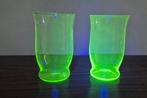 uranuimglas glaasjes, Antiek en Kunst, Ophalen of Verzenden