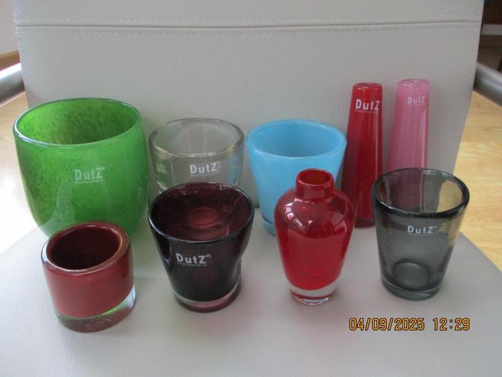 DutZ collection - glas - design. LET OP  !!!, Huis en Inrichting, Woonaccessoires | Vazen, Zo goed als nieuw, Overige kleuren