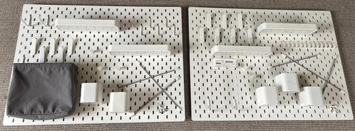 Zgan Ikea SKÅDIS 2x wandbord Ophangbord veel accessoires, Huis en Inrichting, Woonaccessoires | Memoborden, Zo goed als nieuw