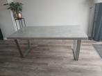Eettafel betonlook, Huis en Inrichting, Tafels | Eettafels, Ophalen, Zo goed als nieuw, Vijf personen of meer, Rechthoekig