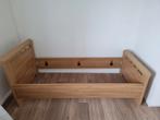 1 persoonsbed van hout met lattenbodem, Huis en Inrichting, Slaapkamer | Bedden, 90 cm, Gebruikt, Eenpersoons, Wit