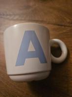 Mok met Letter A, Ophalen of Verzenden, Gebruikt