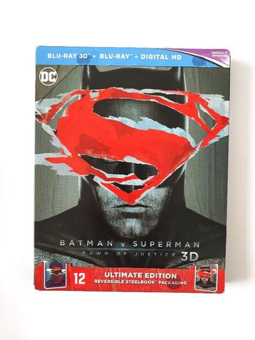 Batman v Superman Dawn of Justice 3D + 2D (3 disc STEELBOOK) beschikbaar voor biedingen