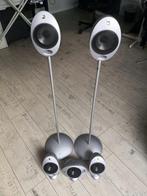 KEF HTS2001 Speakers / Eitjes / Surround 5.0 - Statief 2x, Audio, Tv en Foto, Luidsprekers, Overige merken, Gebruikt, Ophalen of Verzenden
