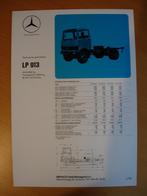 Mercedes LP 913 Technische Specificatie folder 1978 LP913, Ophalen, Mercedes, Zo goed als nieuw, Mercedes-Benz