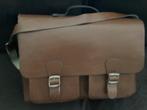 Leren schooltas, Gebruikt, Bruin, Overige typen, 50 cm of meer