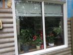 Te koop merbau hardhouten raamkozijn incl glas, Doe-het-zelf en Verbouw, Kozijnen en Schuifpuien, Raamkozijn, Zo goed als nieuw