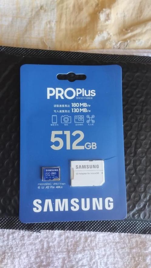 SD card 4K HD SAMSUNG EVO Pro Plus Micro SD Card 512GB Memor, Audio, Tv en Foto, Fotografie | Geheugenkaarten, Nieuw, SD, 512 GB
