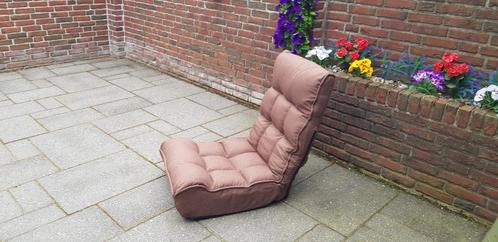 Relaxstoel  5 standen vloer/gamestoel, Huis en Inrichting, Stoelen, Nieuw, Eén, Stof, Bruin, Ophalen