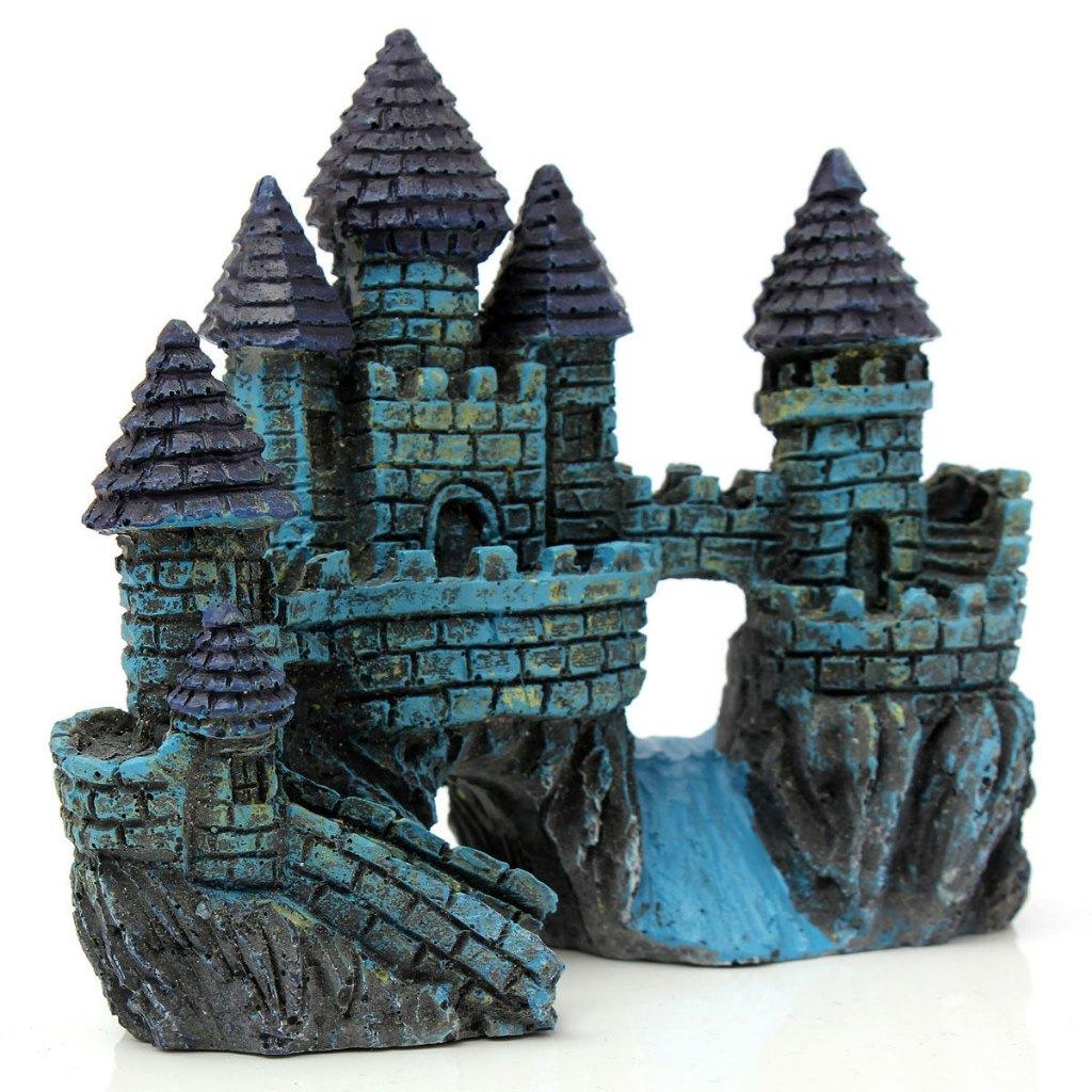 Kasteel Ruine Aquarium Ornament / Decoratie Sier Bodem Vis, Verzenden, Nieuw