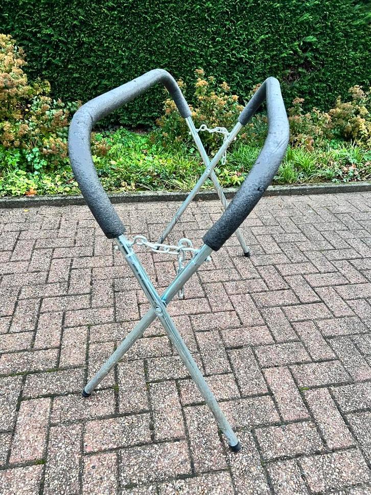 Verstelbare draagbare werk- en spuitstandaard, Auto diversen, Autogereedschap, Gebruikt, Ophalen