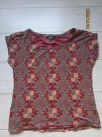 Shirt/top SENSATION mt 42  donkerrood met print., Kleding | Dames, Verzenden, Sensation, Maat 42/44 (L), Korte mouw