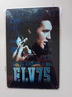 metalen wandbord van elvis, Ophalen of Verzenden, Nieuw in verpakking, Overige formaten, Rock-'n-Roll