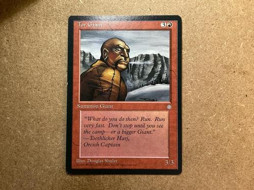 1x Tor Giant (Excellent), Hobby en Vrije tijd, Verzamelkaartspellen | Magic the Gathering, Zo goed als nieuw, Losse kaart, Ophalen of Verzenden