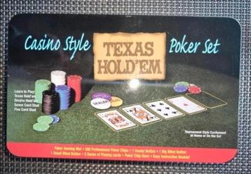 Casino Style Texas Hold'em Poker Set beschikbaar voor biedingen