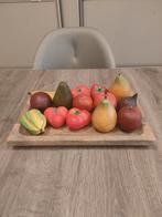 Dienblad met groente en fruit alles is van Houd, Ophalen of Verzenden, Zo goed als nieuw, Rond, Hout