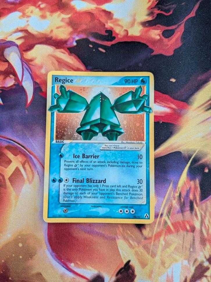 Regice Gold Star #90 Pokemon EX Legend Maker, Hobby en Vrije tijd, Verzamelkaartspellen | Pokémon, Zo goed als nieuw, Losse kaart
