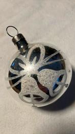 Vintage antieke kerstbal, klokjes zilver, Diversen, Kerst, Ophalen of Verzenden, Zo goed als nieuw