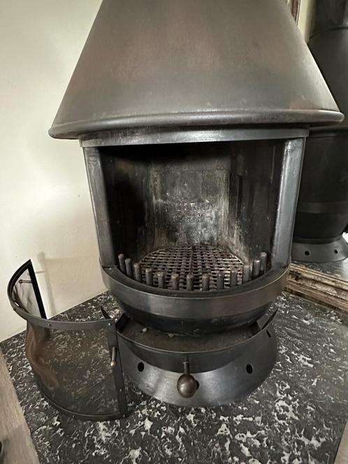 Houtkachel met toebehoren, Huis en Inrichting, Kachels, Gebruikt, Vrijstaand, Houtkachel, Hout, Ophalen
